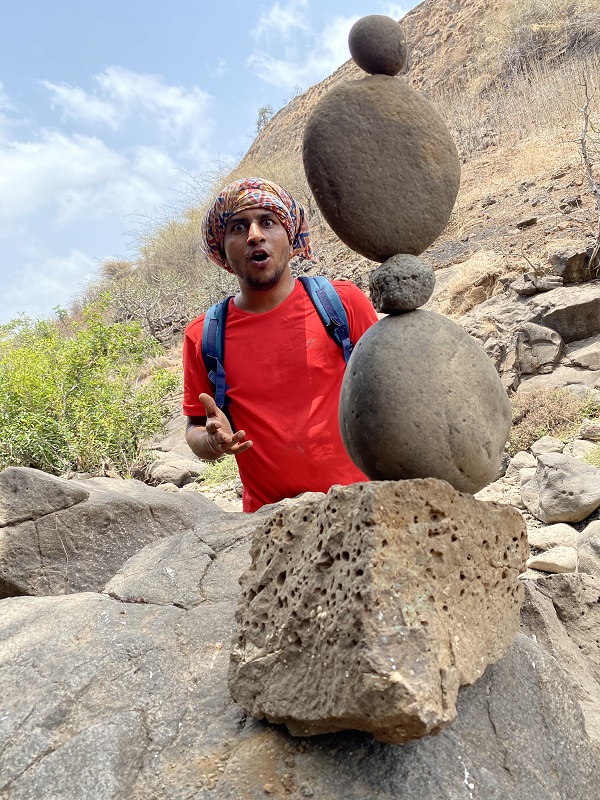 Gautam Vaishnav and his rock art